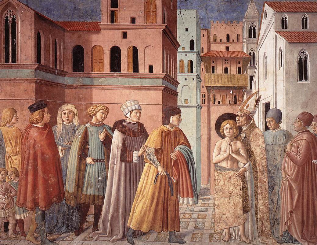 Scenes from the Life of St Francis (Scene 3, south wall) sdg